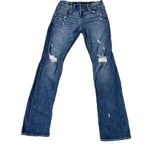 Buckle BKE Jeans Jake Straight Leg Distressed‎ Men 31x36 (Actual 30x33) Western